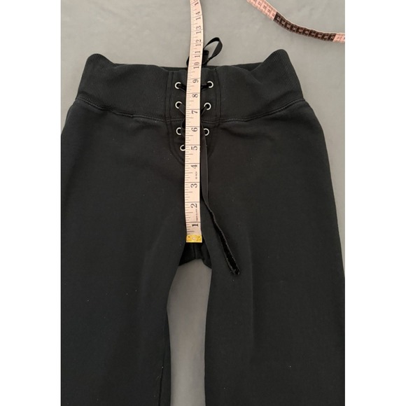 Harley-Davidson Sweatpants Womens Small Black Flare Lounge Graphic Y2K 2000s - Picture 6 of 16